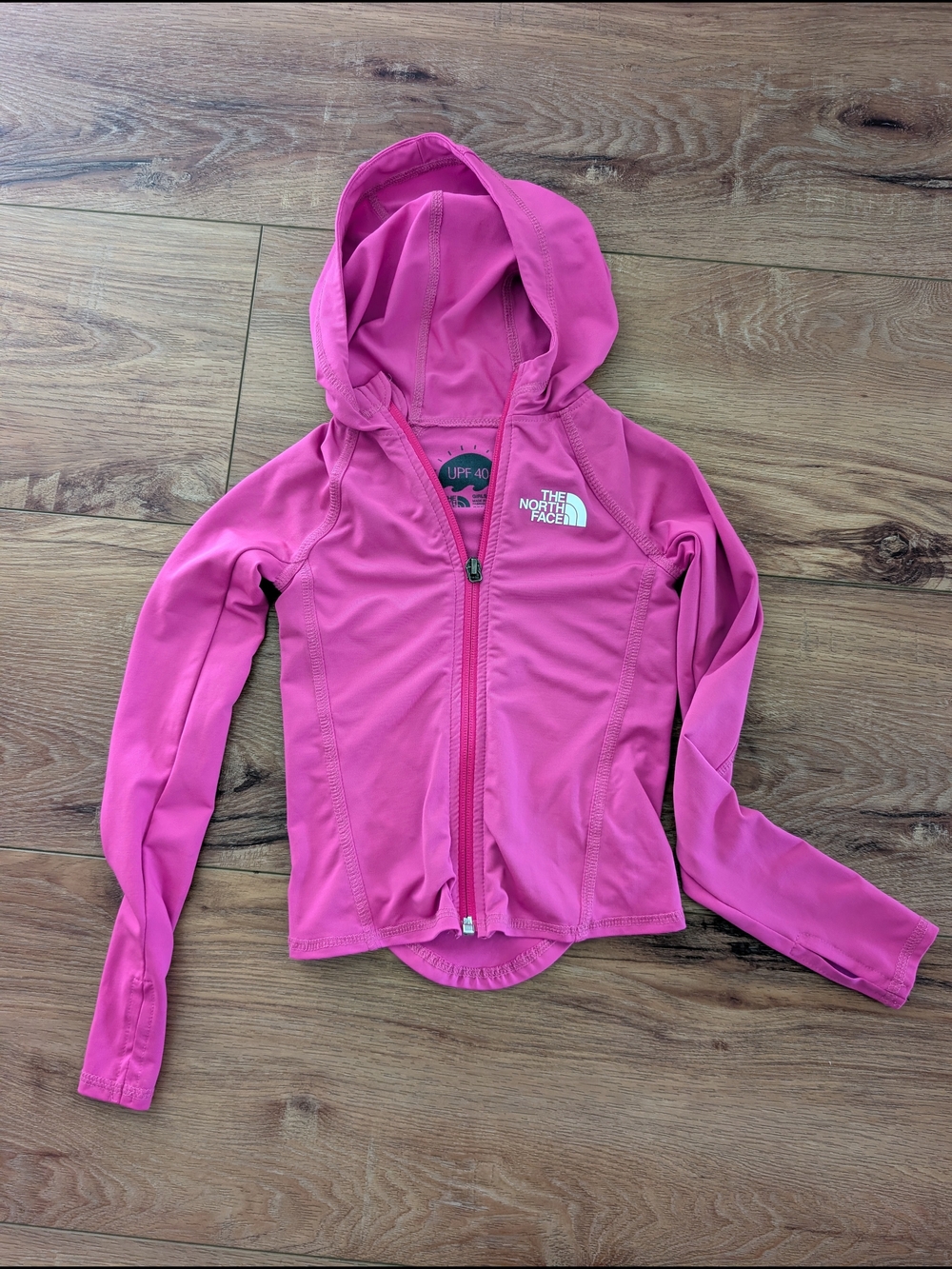 The North Face Kids Pink Hooded UPF Zip Hoodie